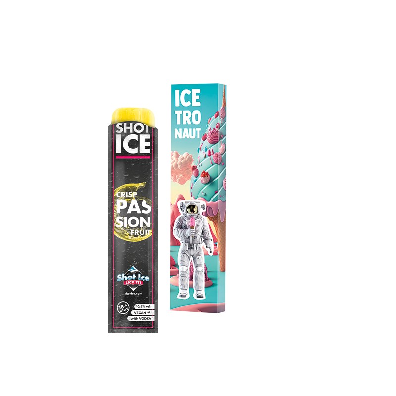 Long Box, Shot Ice - Crisp Passion Fruit 10,5% vol