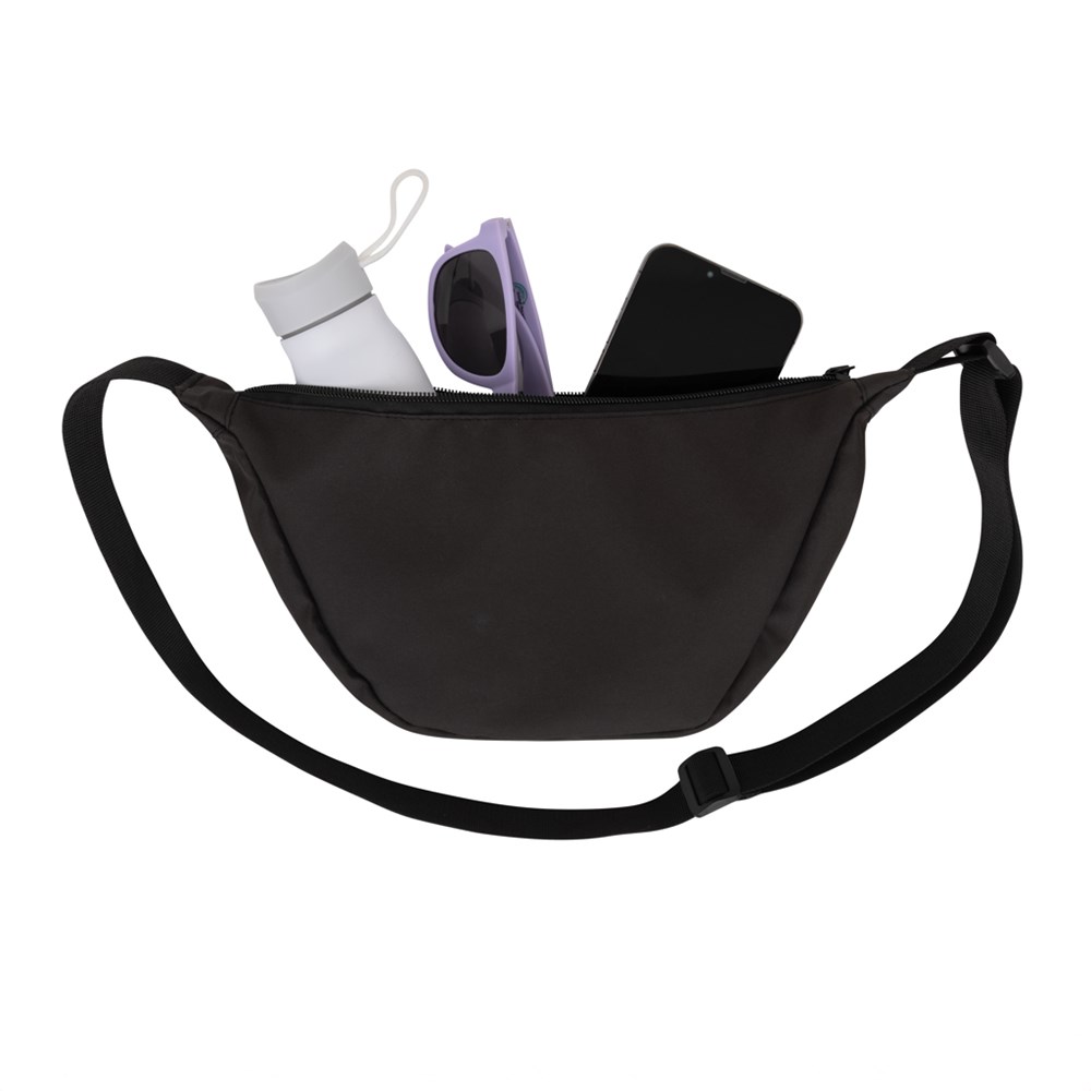 Crescent AWARE RPET Half-Moon Sling Tasche in Grau – Innovativer Begleiter für Events