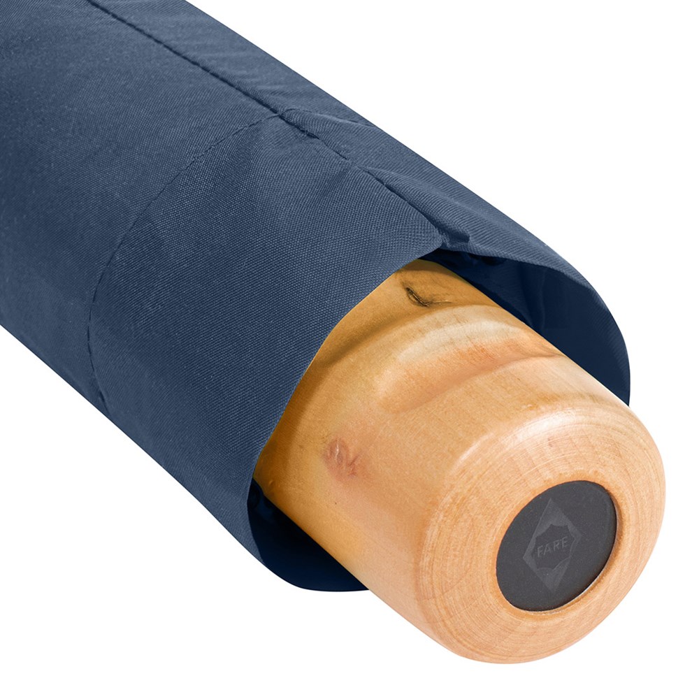 5029 Recycled PET Schirm mit Echtholzgriff – Ideales Messegeschenk