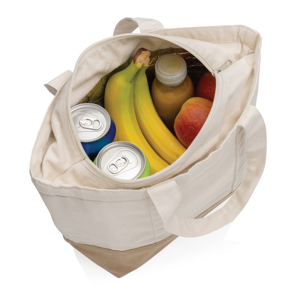 Impact Aware rCanvas Kühltasche ungefärbt 8 Dosen – Perfekt für Events und Messen