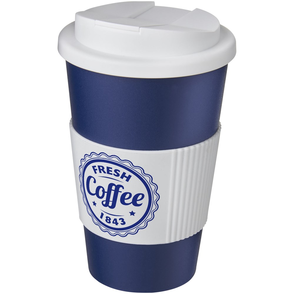 Americano® 350 ml Werbe-Isolierbecher mit Clip & Schraubverschluss