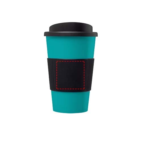 Americano® 350 ml Werbebecher mit Silikonring – Logo-Highlight für Events