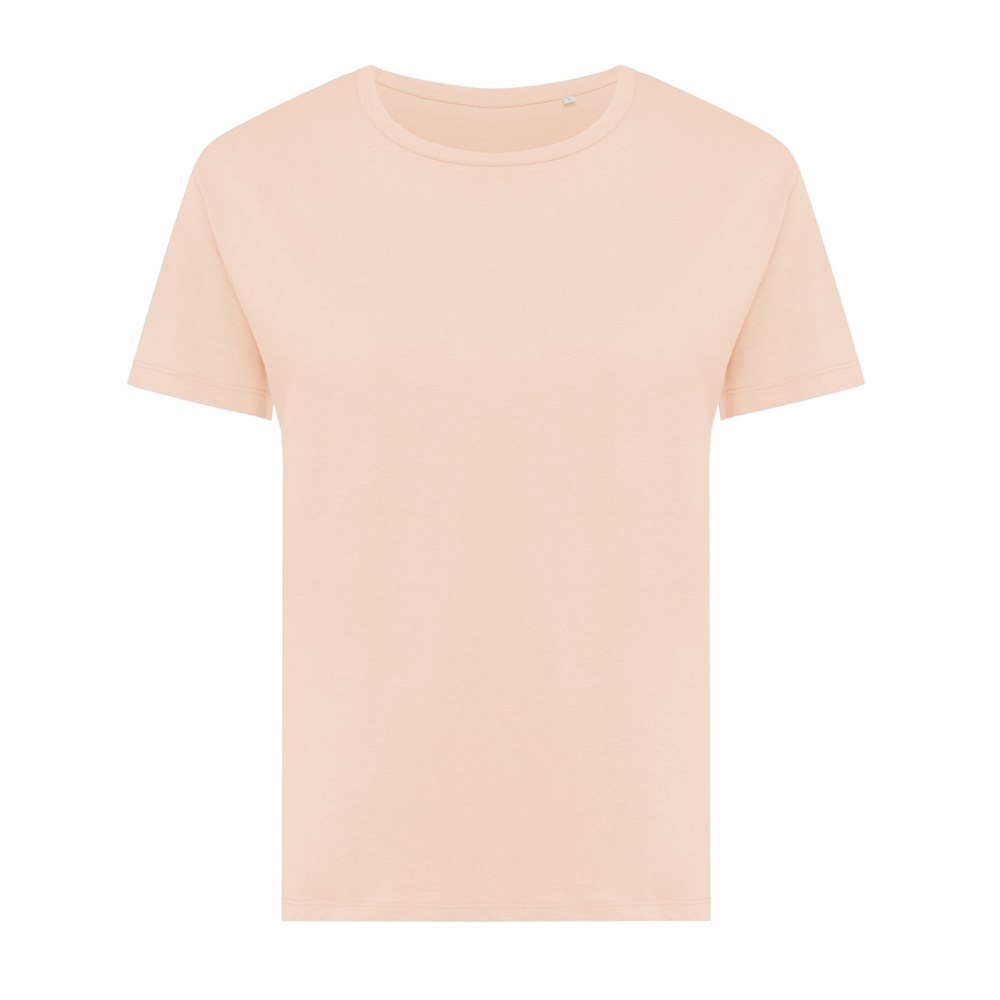 Iqoniq Yala Damen T-Shirt Modern-Fit aus recycelter Baumwolle – Strahlendes Werbegeschenk mit Logo