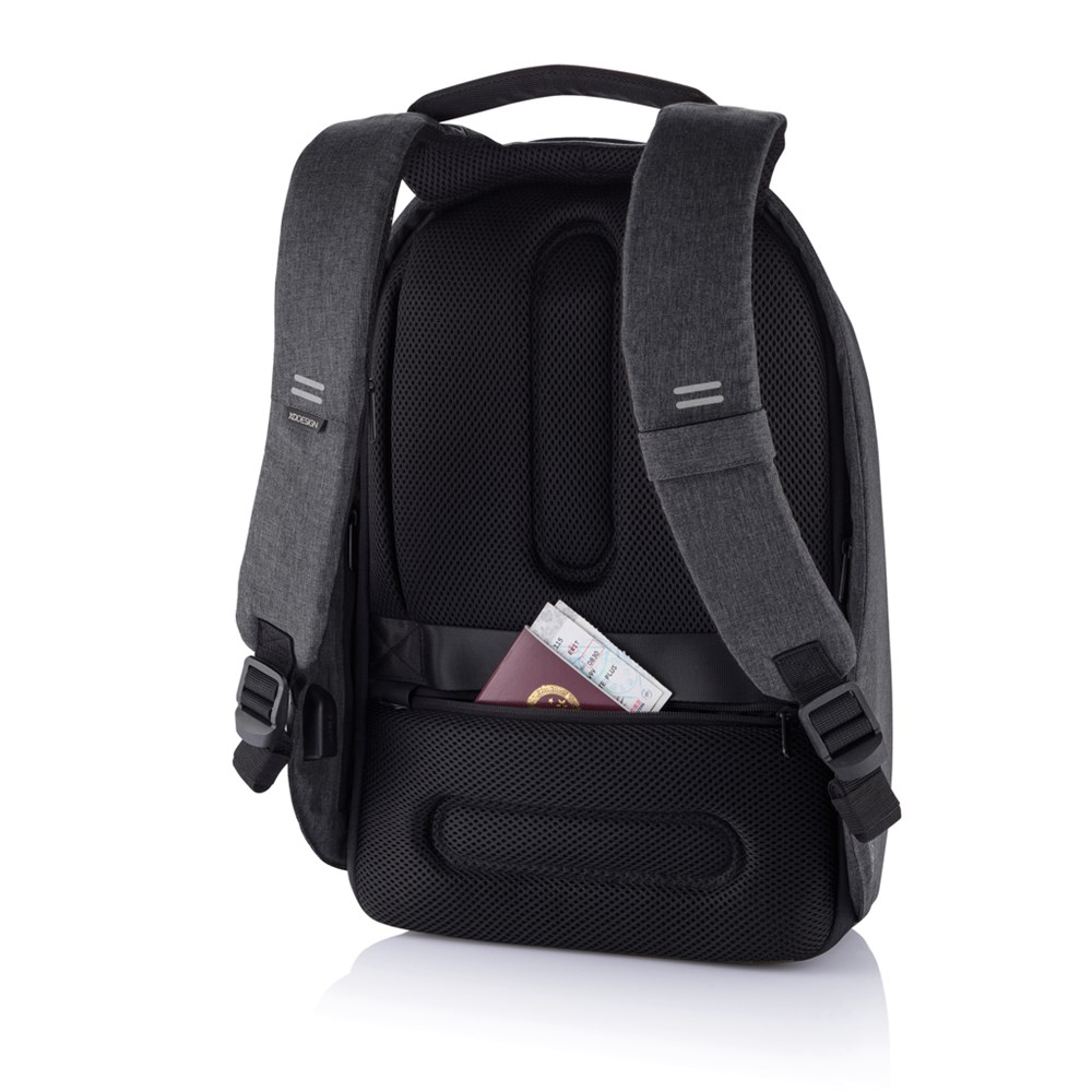 Bobby Hero Small rPET-Rucksack mit USB – Ideal für Events und Promotionen