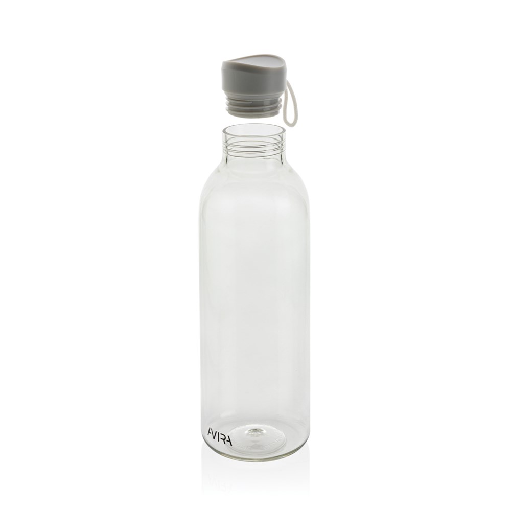 Avira Atik RPET Flasche 1L minimalistisch mit recyceltem Design als Event-Werbegeschenk