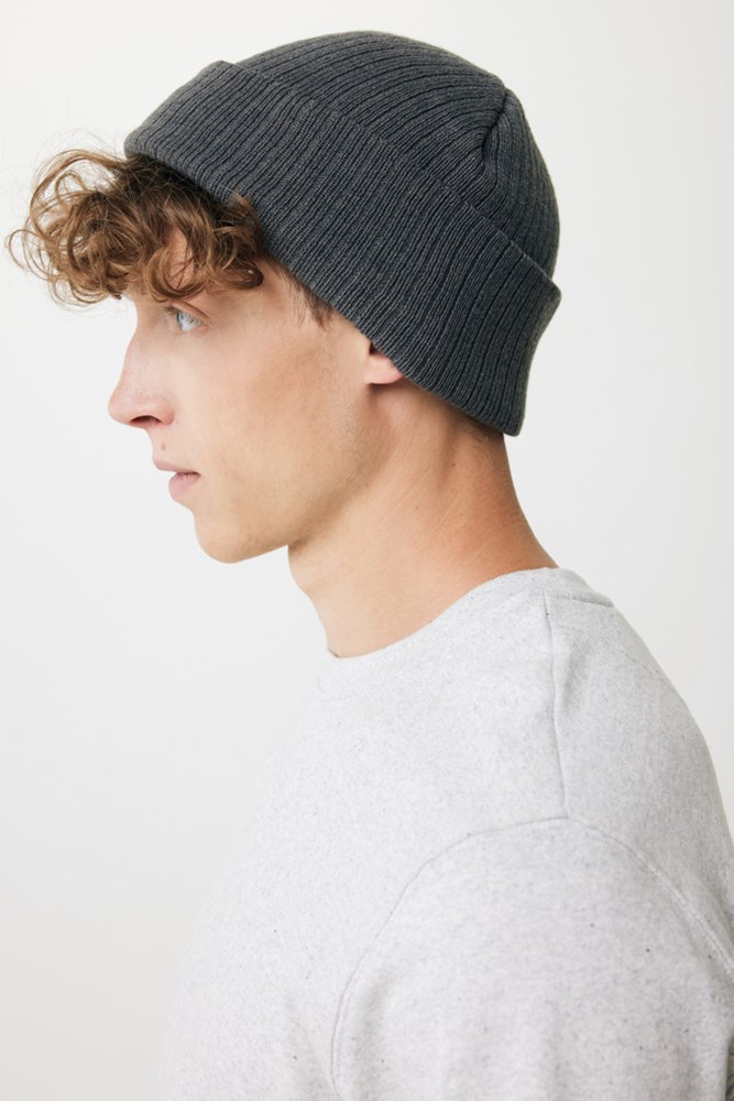 Pryor AWARE Polylana Beanie grau - Vielseitiges Werbegeschenk mit Logo