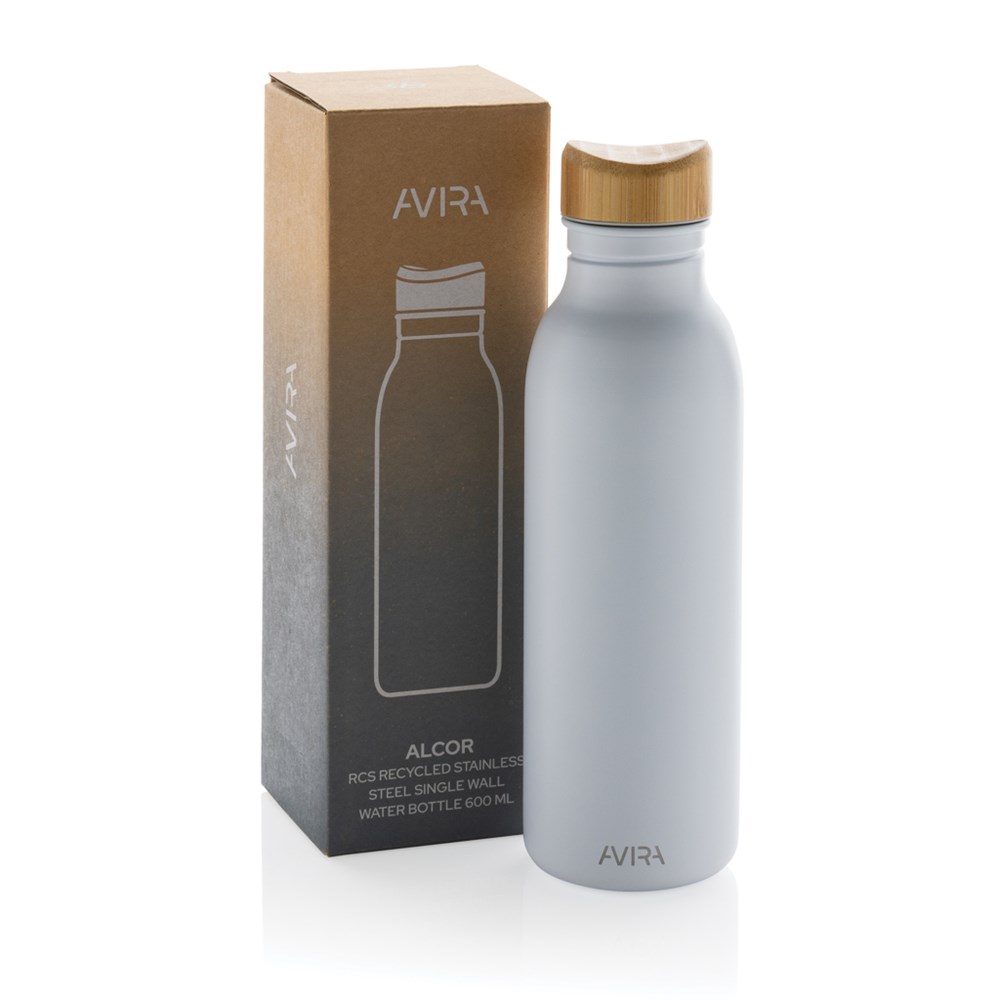 Avira Alcor Edelstahlflasche 600ml - Robuster Werbeartikel mit Logo für Events