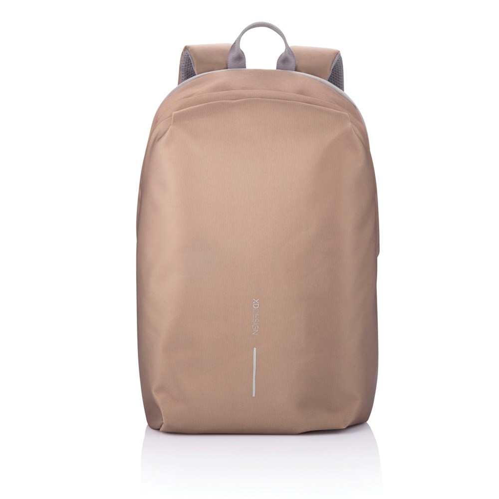 Bobby Soft Backpack schwarz – Innovatives Werbegeschenk mit recyceltem rPET