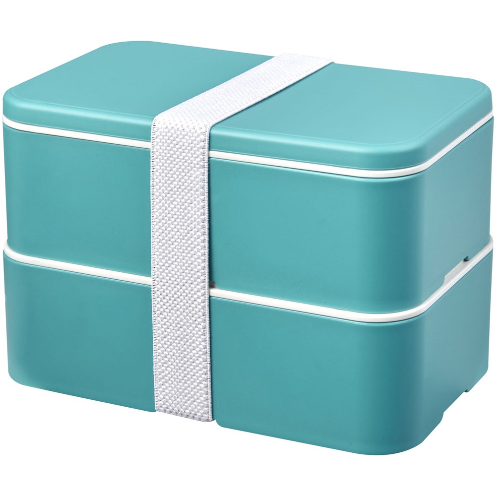 MIYO Renew Doppel-Lunchbox aus Zuckerrohr – Ideal als Event-Werbegeschenk