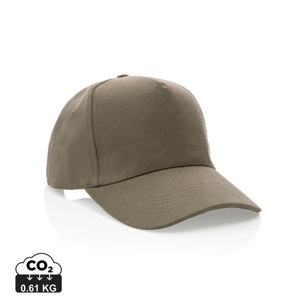 Impact 5 Panel Cap rCotton AWARE Tracer 280gr Werbeartikel mit Logo