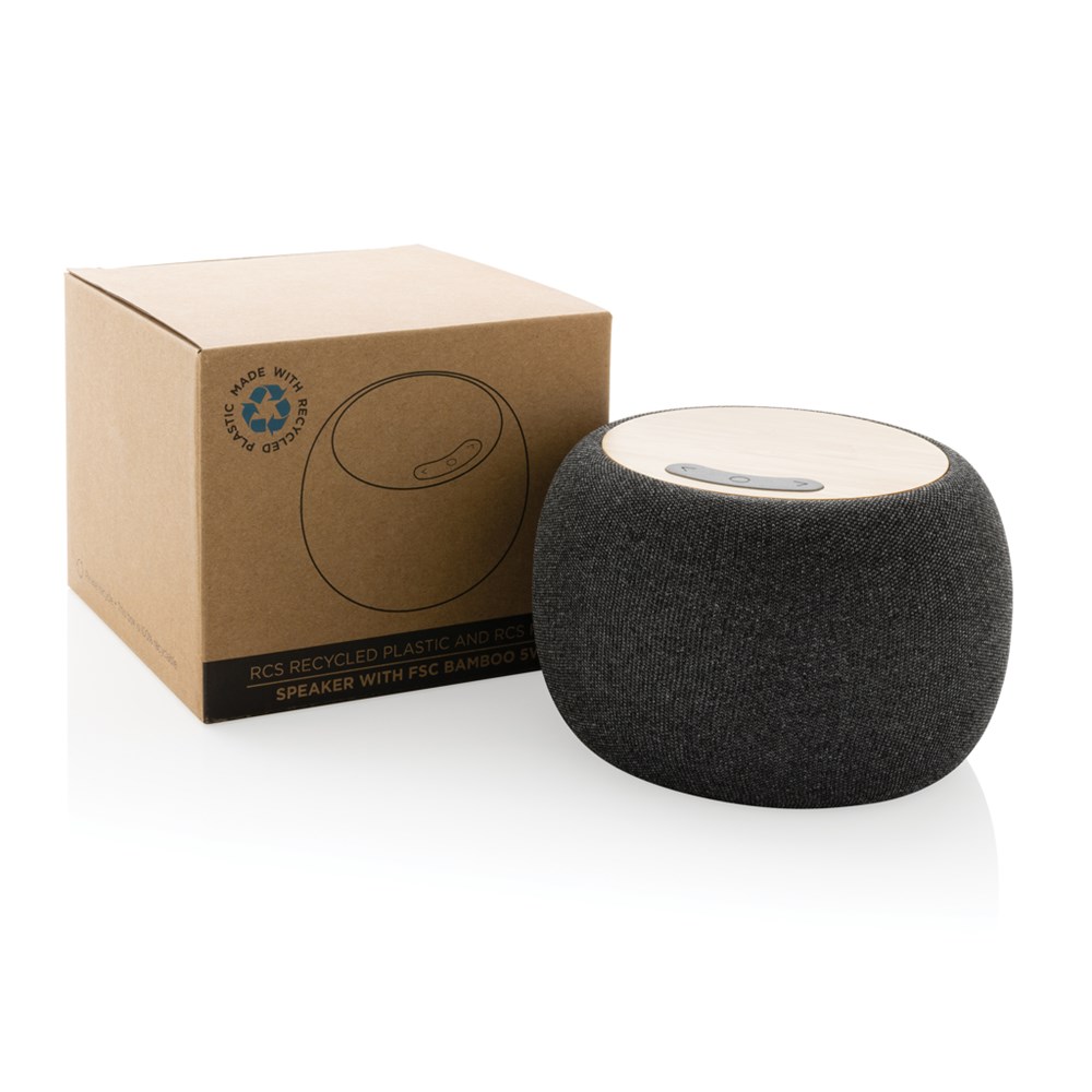 Bamboo Soundwave Speaker 5W Recycled Elegance für Events und Kundenbindung