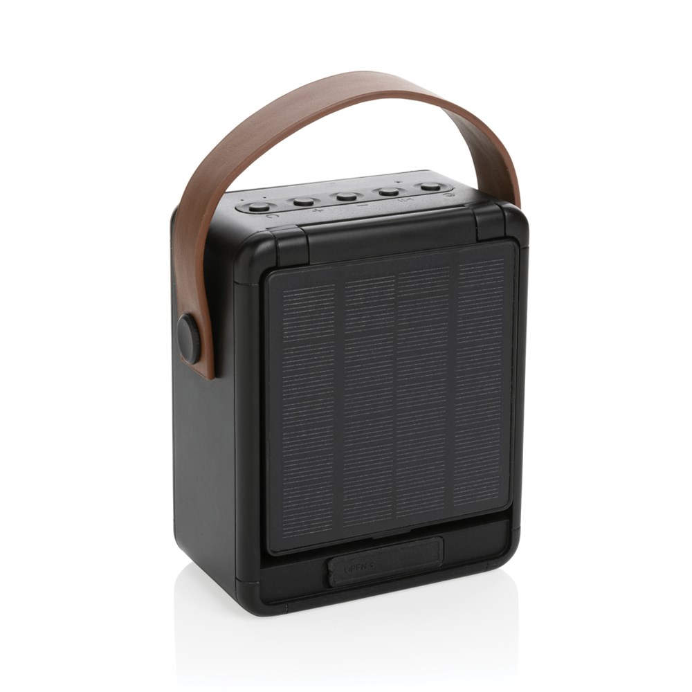 Skywave Solar Speaker 12W aus RCS ABS - Strahlendes Event-Gadget mit Logo