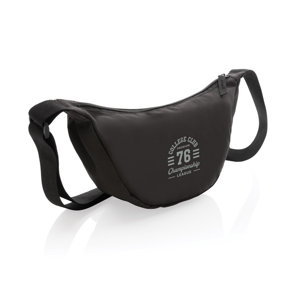 Crescent AWARE RPET Half-Moon Sling Tasche in Grau – Innovativer Begleiter für Events