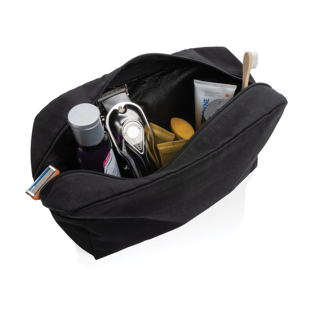 Impact Aware Kosmetiktasche aus 285g/m² recyceltem Canvas – Ideales Werbegeschenk für Messen