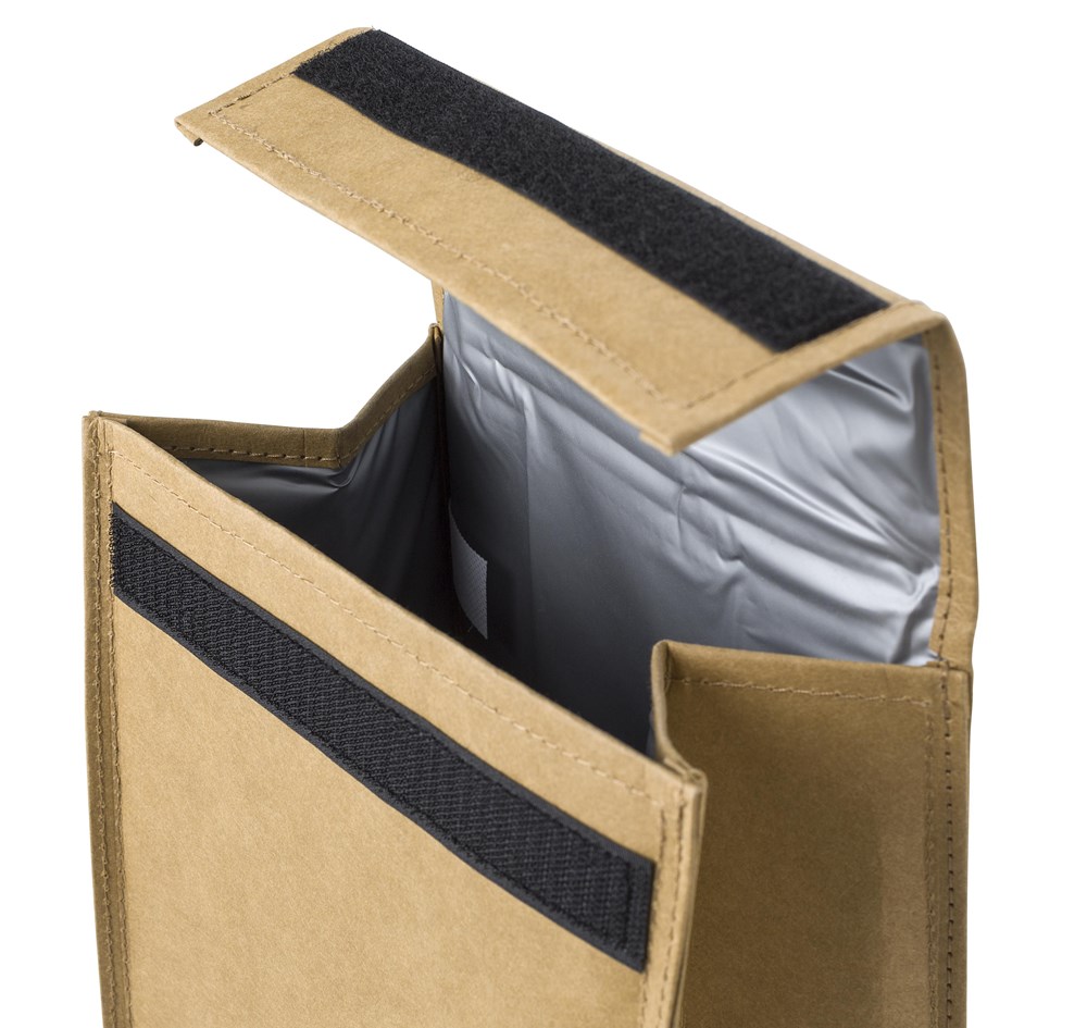 Kraftpapier Kühltasche Declan – Perfektes Werbegeschenk mit Logo, waschbar & praktisch