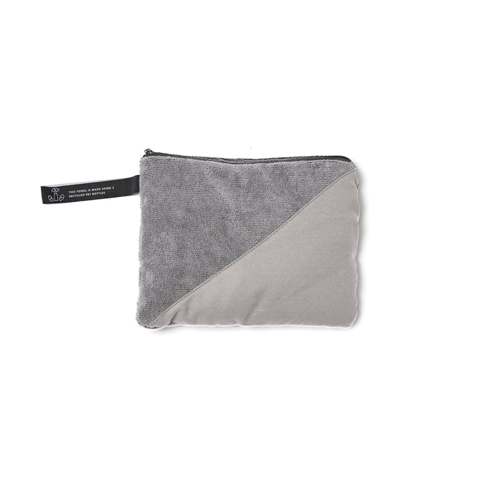 VINGA GRS rPET Mikrofaser Sporthandtuch 40x80 – Leichtes Event-Giveaway mit Logo