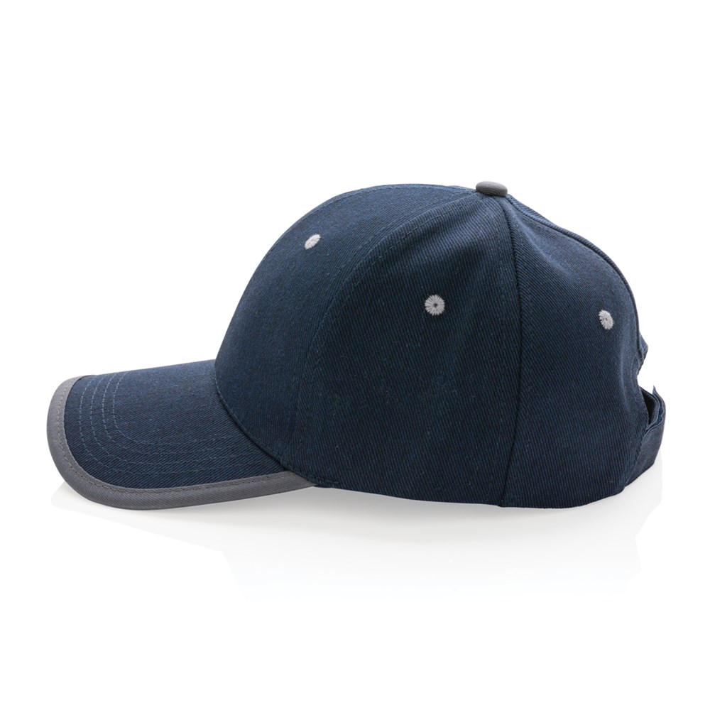 Impact Cap Brushed rCotton Dunkelgrau – Strahlendes Werbegeschenk mit Logo