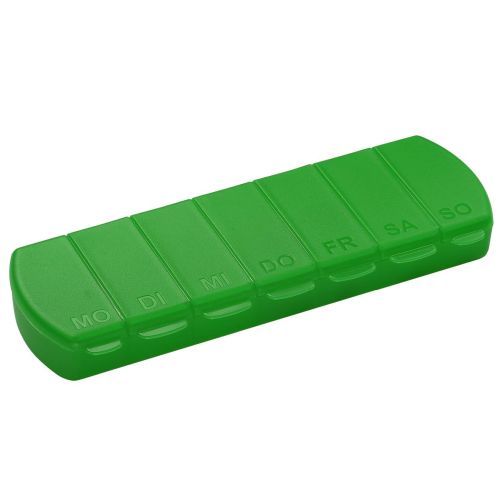 Aufbewahrungsdose "Seven Days" - Praktischer Wochenplaner aus lebensmittelechtem Kunststoff, ideal als strahlendes Werbegeschenk mit Logo.