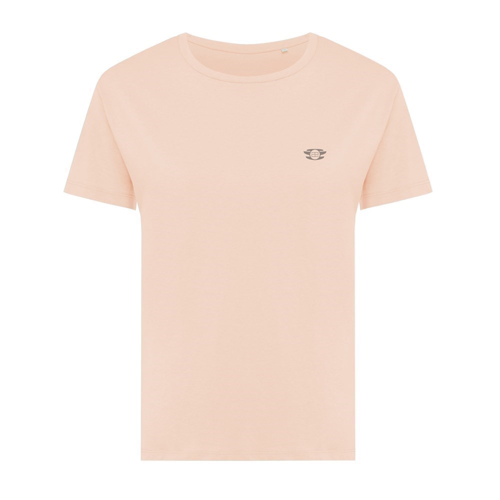 Iqoniq Yala Damen T-Shirt Modern-Fit aus recycelter Baumwolle – Strahlendes Werbegeschenk mit Logo