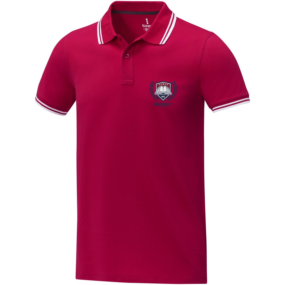 Amarago Herren Polo mit Spitzendetail – Edles Werbegeschenk mit Logo