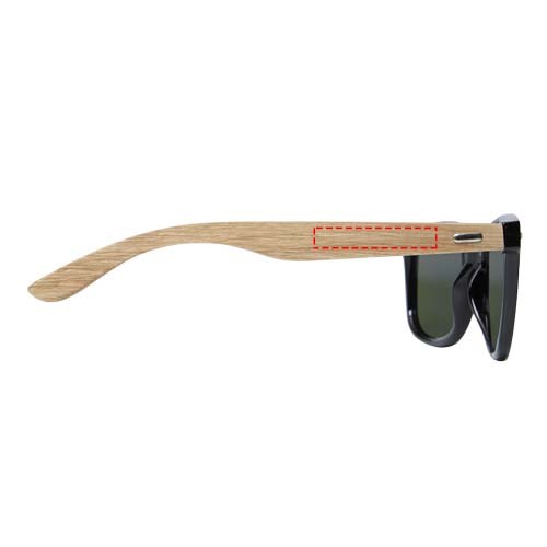 Hiru BlueShield Polarisierte Sonnenbrille aus rPET/Holz – Perfektes Werbegeschenk mit Logo