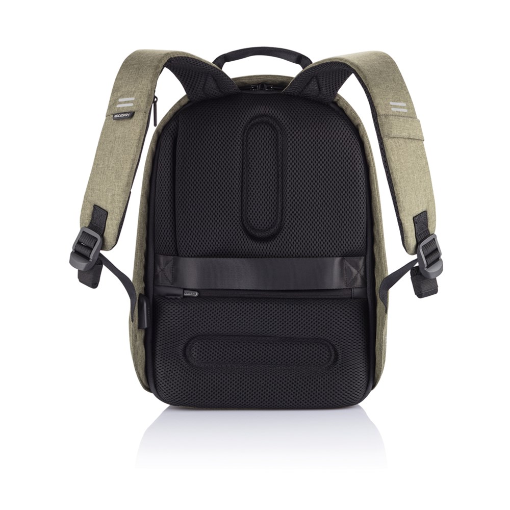 Bobby Hero Small Rucksack aus rPET mit USB – Strahlendes Werbegeschenk mit Logo