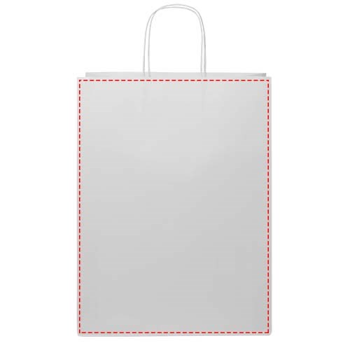 Kraftpapier-Tasche XXL 120 g/m² – Praktisches Werbeaccessoire mit Logo