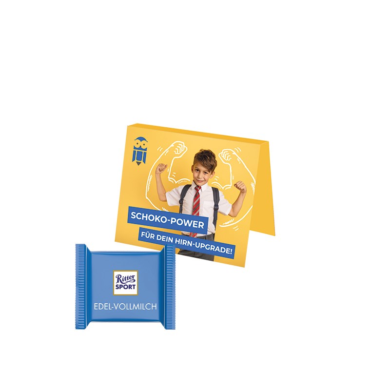 Ritter SPORT Mini Werbekarte: Individuell bedruckbar, ideal für Events