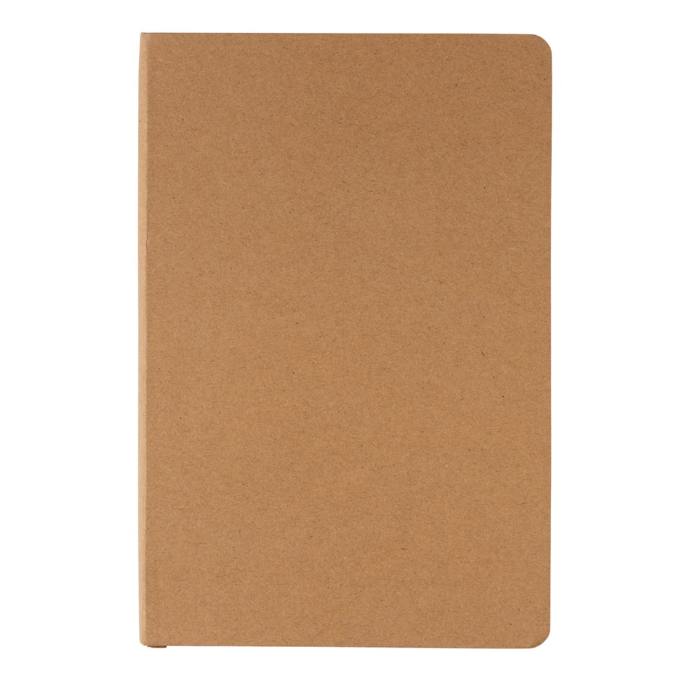 A5 FSC Hardcover Notizbuch creme – Elegantes Kundengeschenk mit Logo