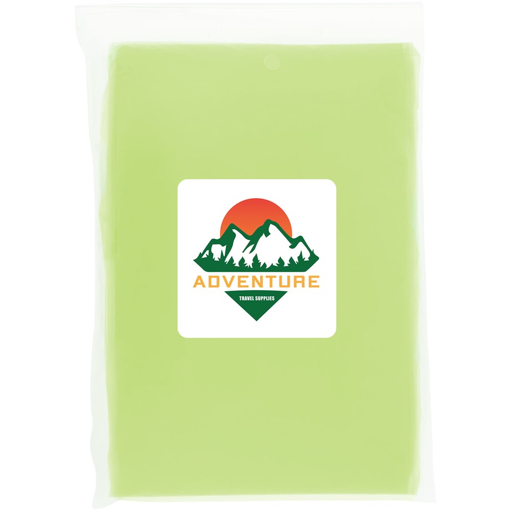 Mayan Festival-Poncho aus recyceltem Plastik – Event-Highlight mit Logo