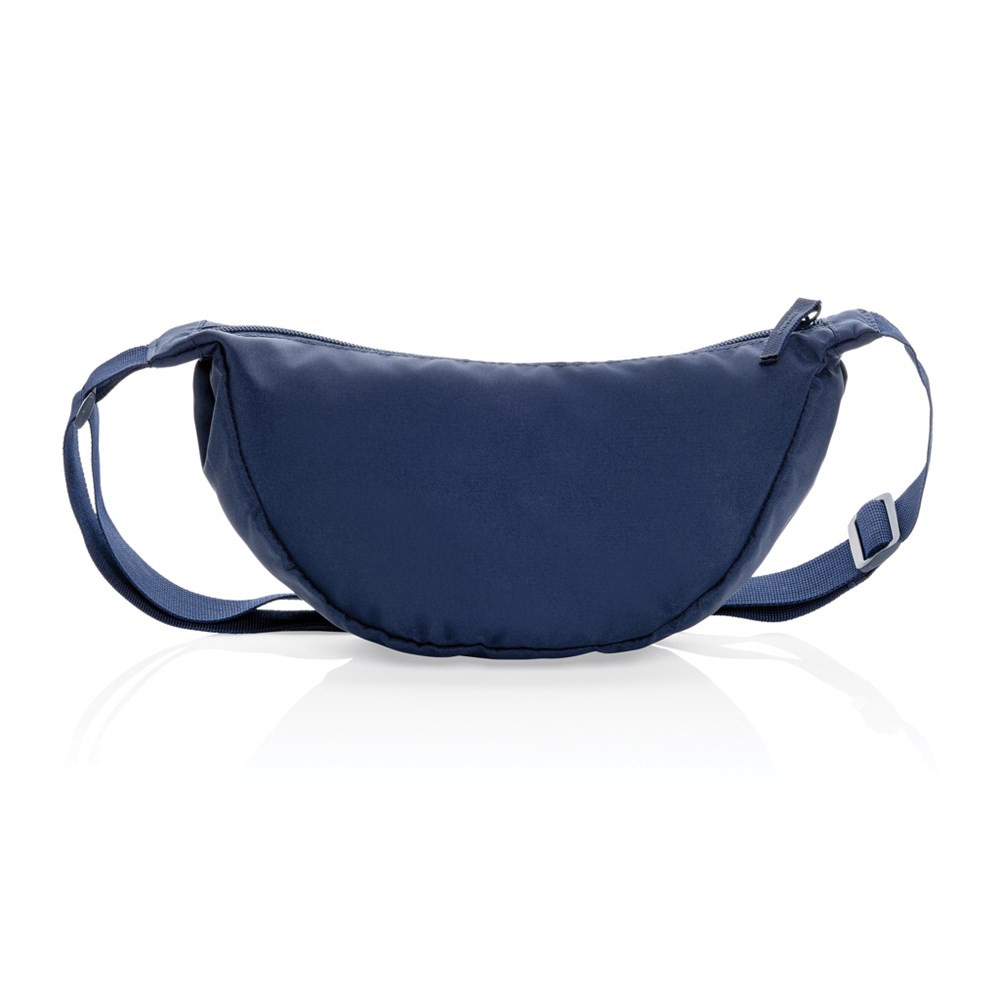 Crescent AWARE RPET Half-Moon Sling Tasche schwarz – Innovativer Begleiter für Events und Messen