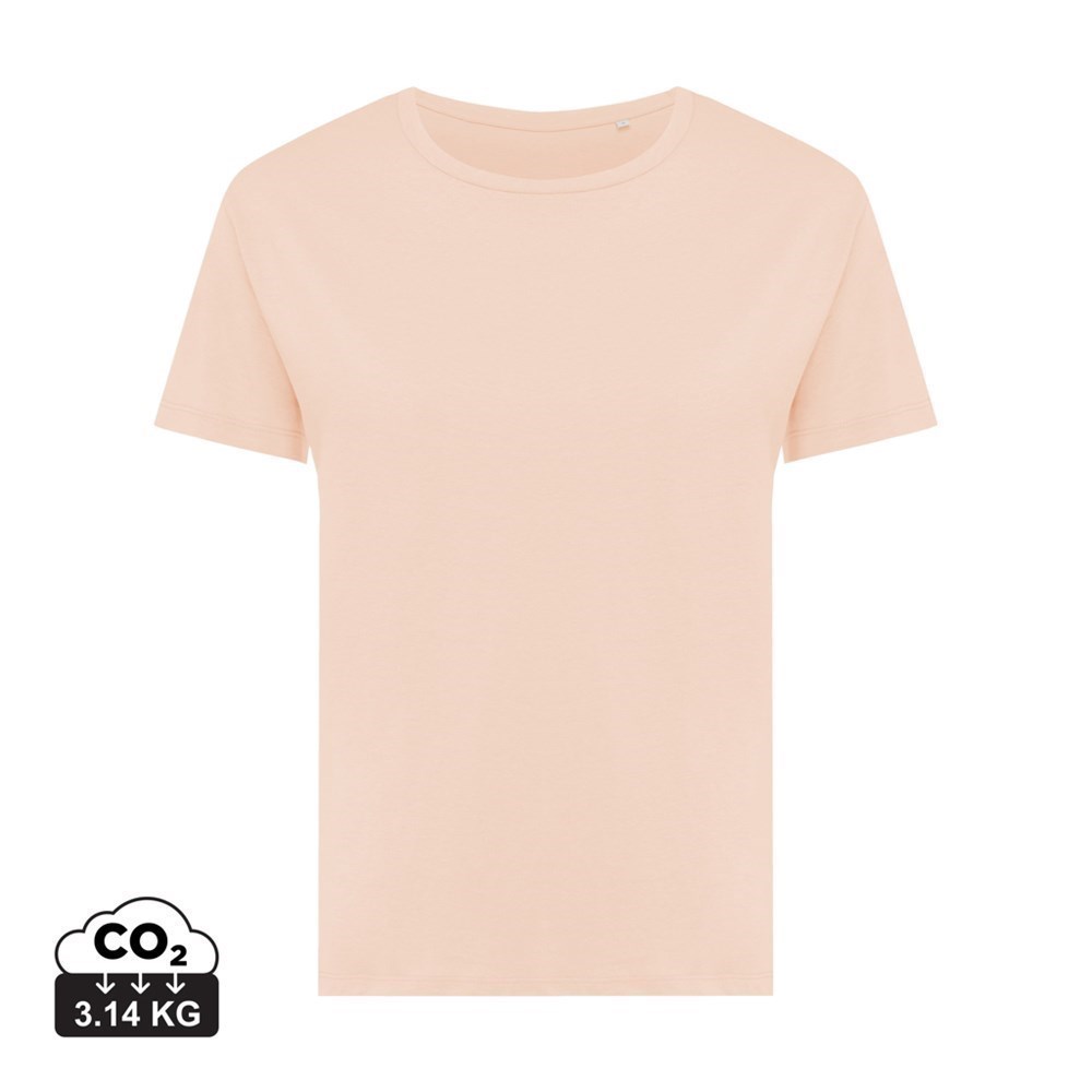 Iqoniq Yala Damen T-Shirt Modern-Fit aus recycelter Baumwolle – Strahlendes Werbegeschenk mit Logo