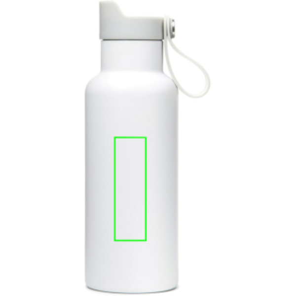 Standskizze: Druckverfahren Tampondruck auf Position „Artikelseite rechts“ – VINGA Balti Thermosflasche 500 ml — doppelwandig, vakuumisoliert, mit Logo veredelbar