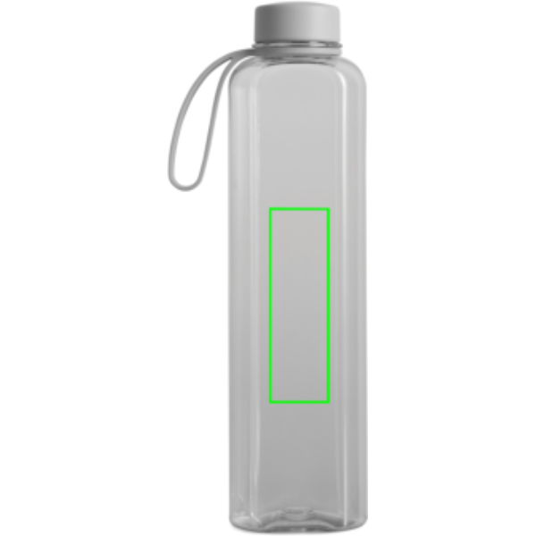 Standskizze: Druckverfahren Tampondruck auf Position „Artikel Rückseite (max. 25 x 80 mm)“ – VINGA Arch Trinkflasche 550 ml aus 85 % recyceltem rPET (RCS)