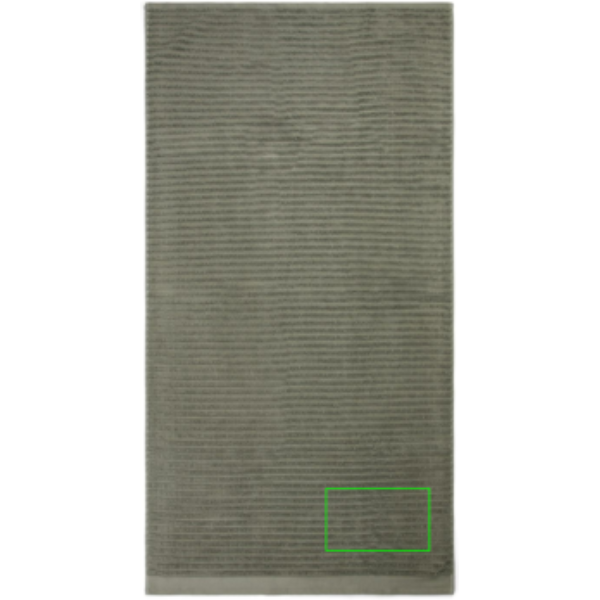Standskizze: Druckverfahren Bestickung auf Position „Artikel (max. 200 x 120 mm)“ – VINGA Landro Handtuch-Set 4-teilig, 500 g/m² Baumwolle, OEKO-TEX, bestickbar