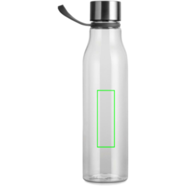 Standskizze: Druckverfahren Tampondruck auf Position „Artikel Rückseite Mitte (max. 25 x 80 mm)“ – VINGA Lean 800 ml RPET Wasserflasche bedruckbar