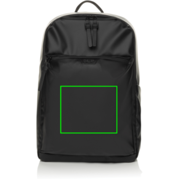Standskizze: Druckverfahren Bestickung auf Position „Artikel Vorderseite“ – Swiss Peak OSLO RCS Everyday Laptop-Rucksack 15,6 Zoll – bedruckbar und bestickbar
