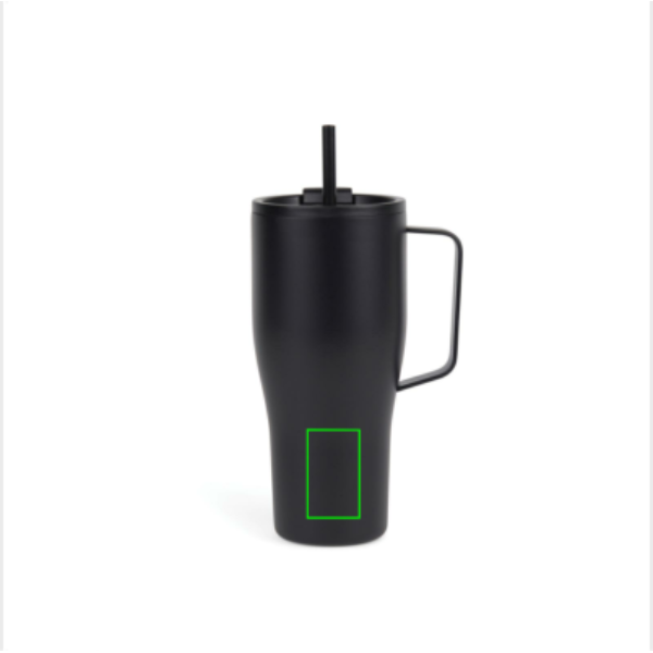 Standskizze: Druckverfahren Lasergravur auf Position „Artikel Vorderseite unten“ – VINGA Eos Voyager 800ml Thermoflasche aus recyceltem Edelstahl