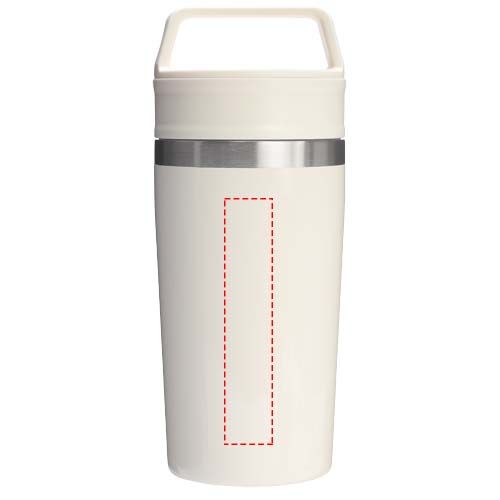 Standskizze: Druckverfahren Lasergravur auf Position „Rückseite“ – Stanley Café-To-Go 350 ml Thermobecher