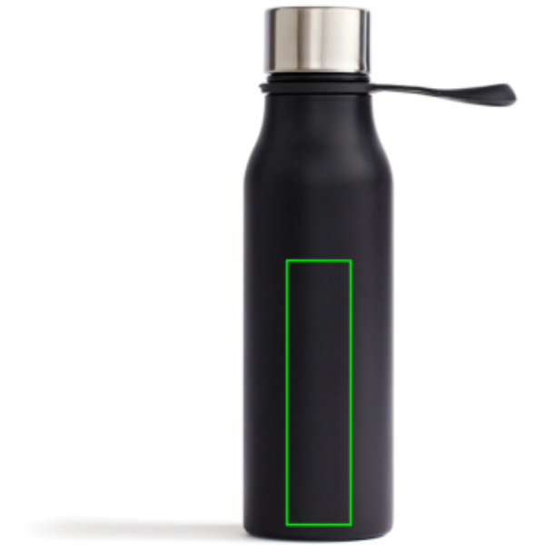 Standskizze: Druckverfahren Lasergravur auf Position „Artikel Vorderseite unten“ – VINGA Lean Thermosflasche 450 ml aus Edelstahl, mit Logo individualisierbar