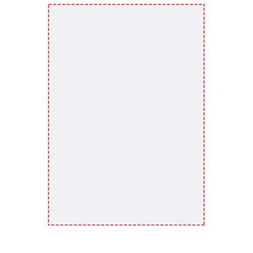 Standskizze: Druckverfahren Druck auf Papier auf Position „Vorderseite der Blätter (Hochformat, Rücken links) (max. 148 x 210 mm)“ – Novella Austen A5 Softcover Notizbuch – 50 Blatt