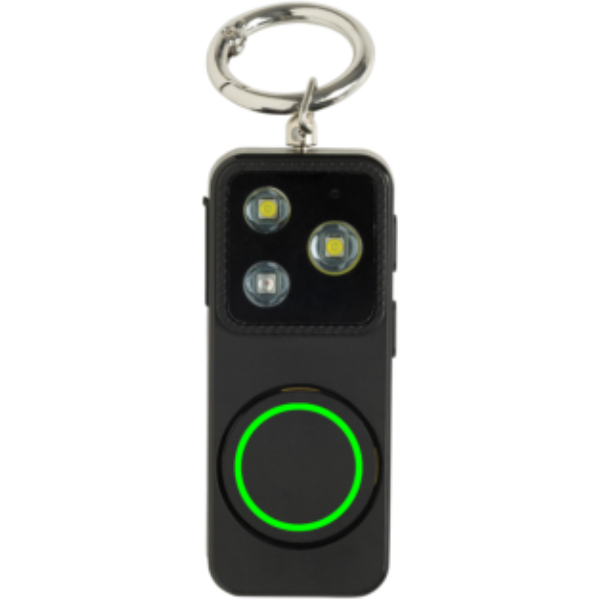 Standskizze: Druckverfahren Tampondruck auf Position „Artikel Vorderseite (max. 20 x 20 mm)“ – XD Collection GuardBuddy Personenalarm 150 dB mit USB-C-Akku, mit Logo bedruckbar