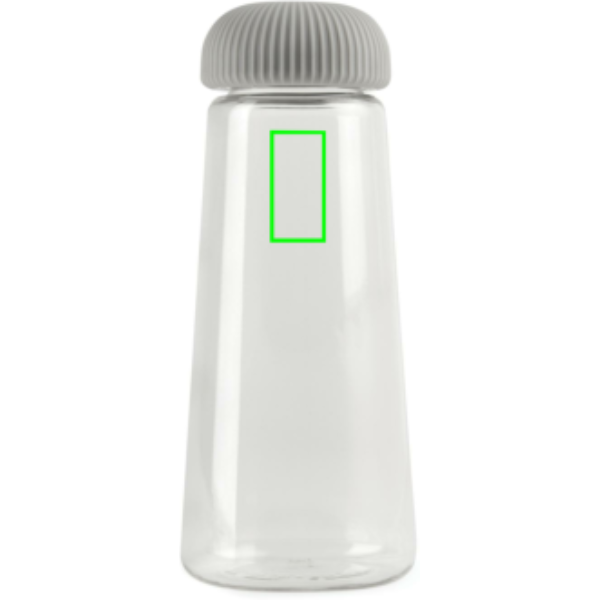 Standskizze: Druckverfahren Tampondruck auf Position „Artikel Rückseite oben (max. 15 x 30 mm)“ – VINGA Erie Trinkflasche 575 ml aus recyceltem PET (RCS)