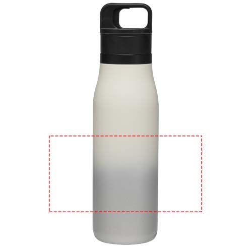 Standskizze: Druckverfahren Siebdruck auf Position „rundum“ – SMART 500 ml doppelwandiger vakuumisolierter One-Touch Becher aus recyceltem Edelstahl