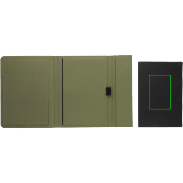 Standskizze: Druckverfahren Digital Transfer auf Position „Notizbuch (max. 100 x 160 mm)“ – XD Xclusive Impact Aware™ A5 Notizbuch RPET mit Magnetverschluss
