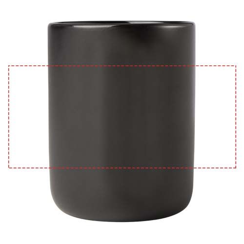Standskizze: Druckverfahren Siebdruck auf Position „rundum (max. 100 x 50 mm)“ – Laura A5 Hardcover Notizbuch und Kugelschreiber Set (schwarze Mine)