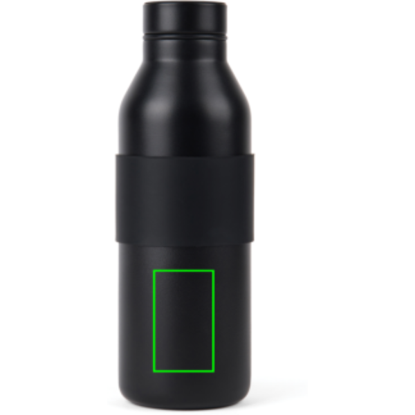Standskizze: Druckverfahren Lasergravur auf Position „Artikel Vorderseite“ – VINGA Niro Thermosflasche 500 ml aus RCS-recyceltem Edelstahl mit Logo