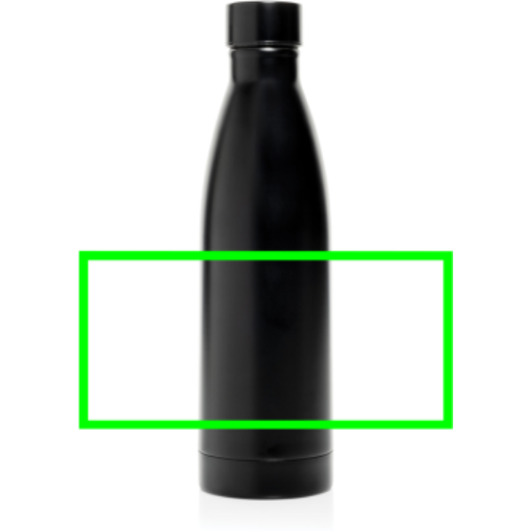 Standskizze: Druckverfahren Siebdruck-gerundet auf Position „Artikel (max. 210 x 100 mm)“ – Swiss Peak RCS Deluxe Business-Set mit Flasche, Notizbuch, Kugelschreiber und Schlüsselanhänger