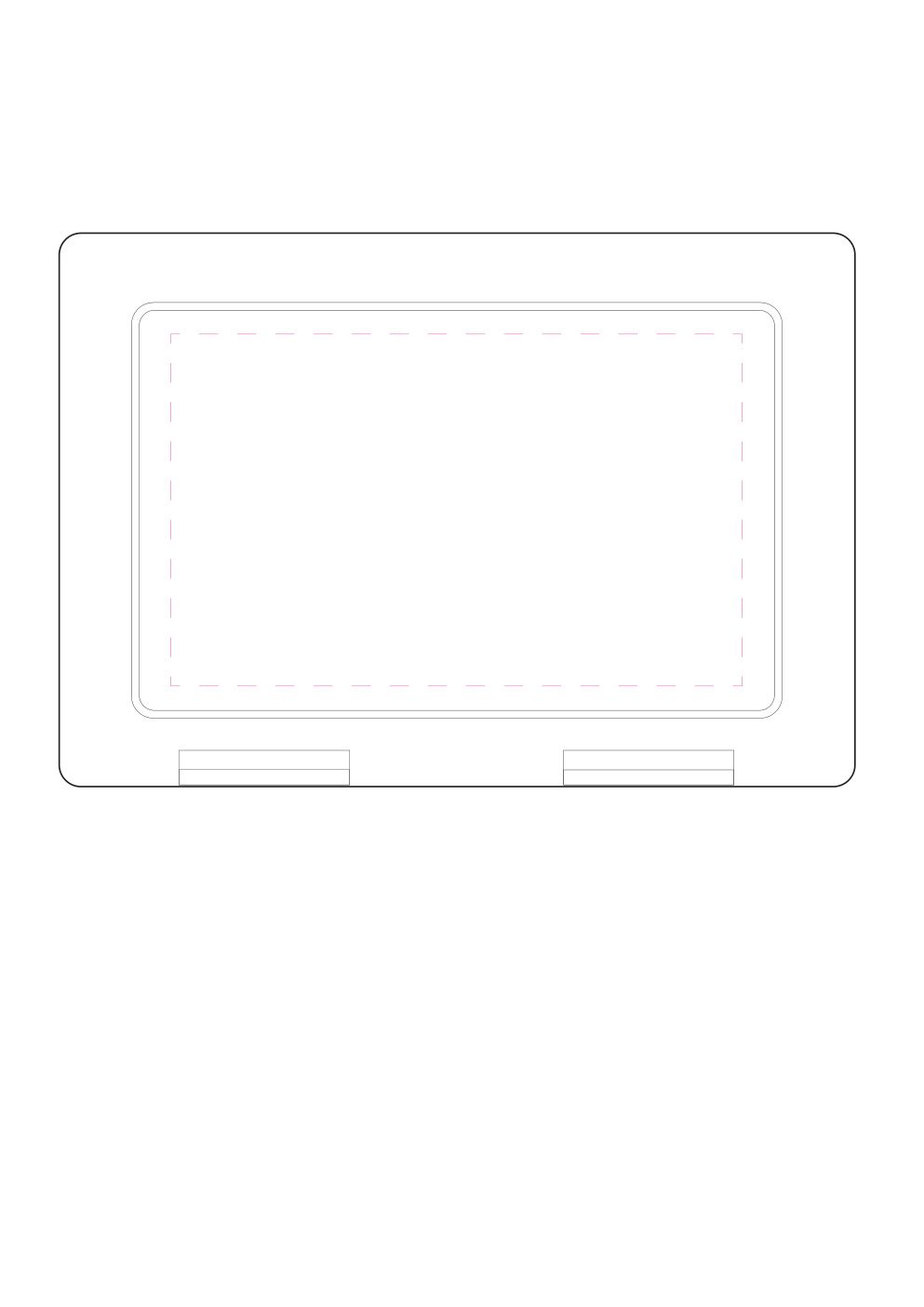 Standskizze: Druckposition „mittig auf Deckel (max. 130×80 mm)“ – Vorratsdose Snack-Box 180 × 125 mm – Brotdose mit 2 Klickverschlüssen