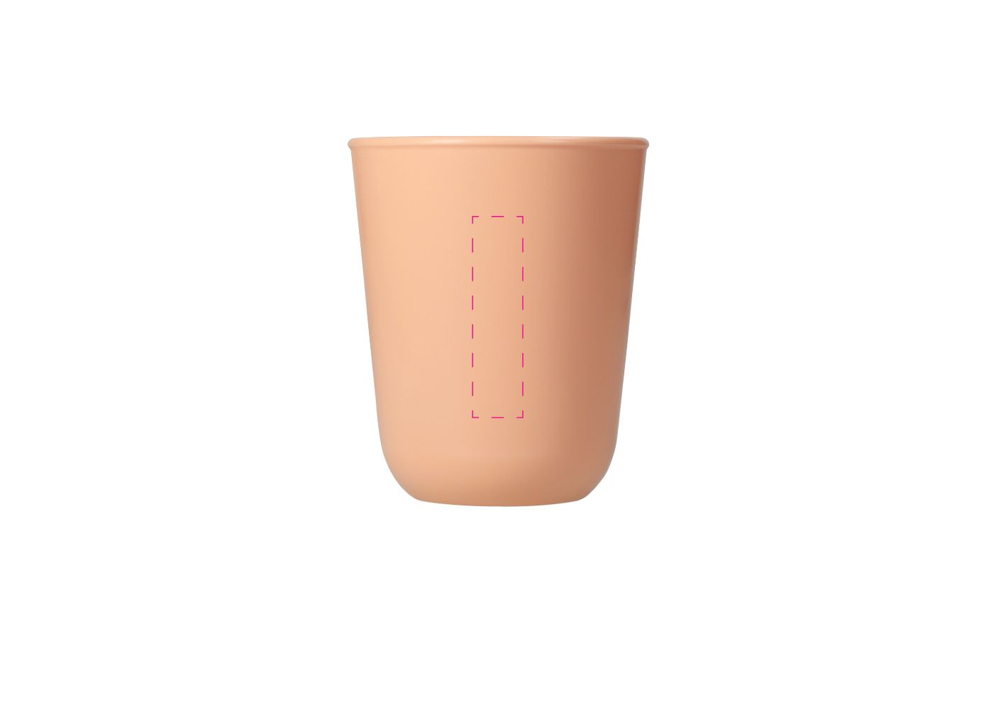 Standskizze: Druckposition „auf Becher (max. 15×60 mm)“ – Trinkbecher Tivoli 350 ml – Mehrwegbecher aus Kunststoff